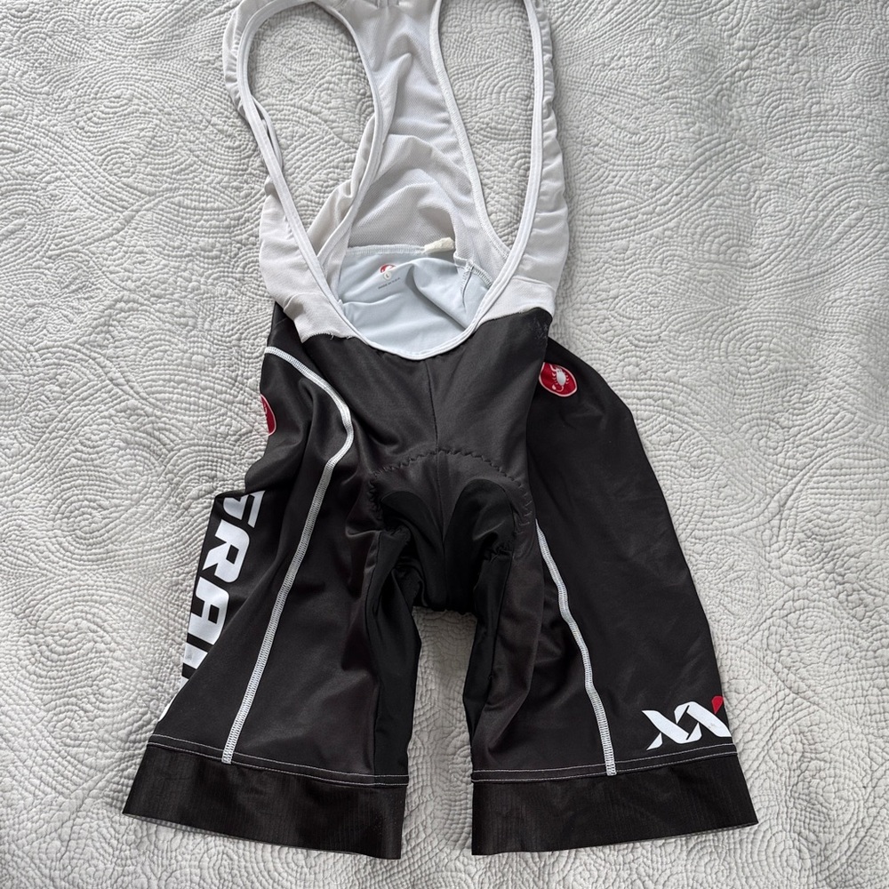Black and White Castelli Cycling Bib Shorts